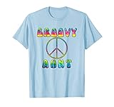 Vintage Tie Dye Peace Sign Groovy Aunt T-Shirt