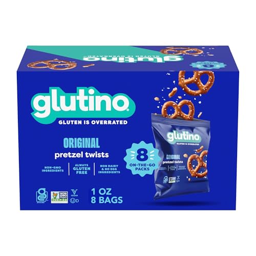 Glutino Gluten Free Pretzel Twists, Gluten Free Snacks, 1 oz.