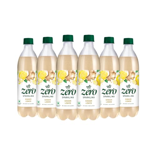 Image of Paper Boat Ginger Lemon Sparkling Water, Pack of 6, 600ml Each | Carbonated Water | Zero Sugar, Zero Calories I Sugar Free
