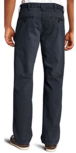 Haggar Men's Life Khaki Broken In Straight Pant (Navy, 42X32)2