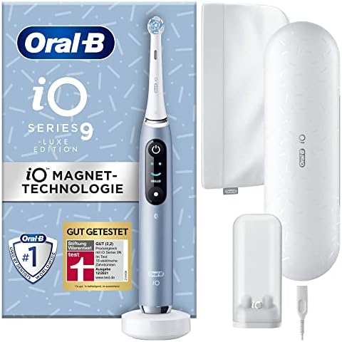 Oral-B iO Series 9 Luxe Edition Elektrische Zahnbürste/Electric Toothbrush, 7 Putzmodi, Zahnpflege, Farbdisplay, Lade-Reiseetui & Beauty-Tasche Cover
