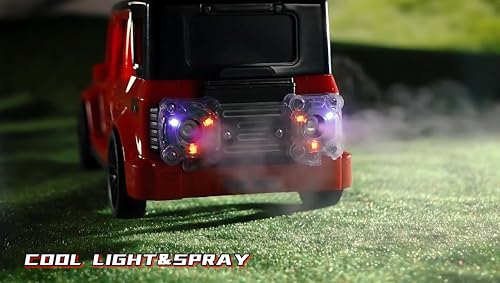 Image of Remote Control Thar 1:16 Scale for Kids | Double Spray SUV Jeep | Openable Doors, Light & Song Toy for Kids | Rechargeable RC Thar Musical Car Toy | Best Gift Boys, Multicolor