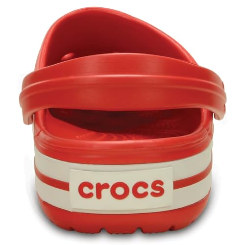 Crocs Crocband', Zuecos Unisex adulto, Flame White, 43/44 EU