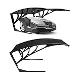 Arebos Garage de Tondeuse Robot | Abri pour Robot | Taille 102 x 79 x 46 cm | Résistant aux intempéries + Protection UV | avec Pieds en métal | matériel de Montage Inclus