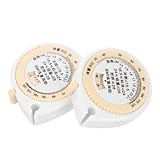 Healeved 2個 携帯用 身体測定 メジャー 自動巻き取り式 両面刻 ソフトテープ 測定ツール 伸縮式 腰囲 健康巻尺