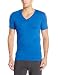 Calvin Klein Men's Dual Tone Short Sleeve V-Neck T-Shirt