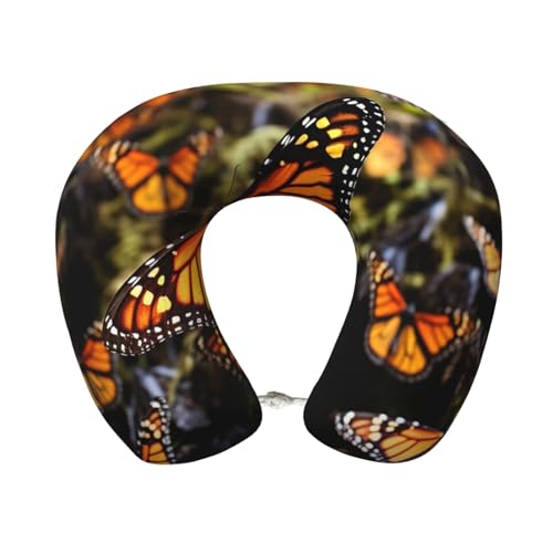 Almohada de espuma viscoelástica para viaje cuello U miniatura 1