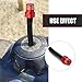Merdege 2 PCS Gas Cap Vent Tube, Motorcycle Fuel Tank Cap Breather, Universal ATV, Beach Car, Dirt Bike Accessory (Red)