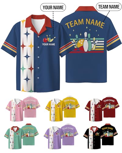 Custom Bowling Shirts Personalized Bowling Jerseys Unisex with Names Customized Bowling Shirt2