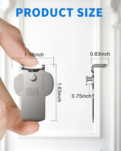 Image of Drywall Picture Hanging Hooks Claw: 15Pcs 40lb Large Wall Picture Frame Hangers - Art Hanging No Damage Heavy Duty Mirror Photo Poster Painting Hanger Hardware Kit - Claw for Decor Room