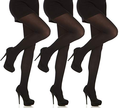 Daresay Opaque Tights For Women- Women's Opaque Microfiber Tights, Comfy & Silky Pantyhose Or Stockings For Women, 3-Pack. #TOP30