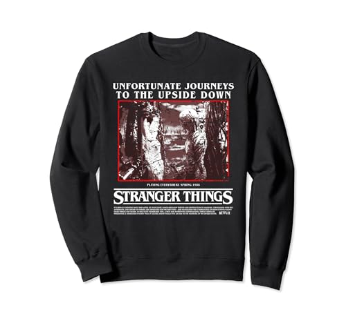Ropa urbana clásica de ciencia ficción de terror al revés de Stranger Things Sudadera