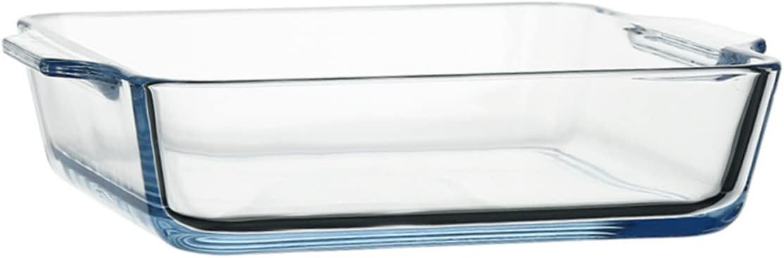 STOBAZA Practical Pizza Baking Tool Reusable Glass Baking Pan Home Kitchen Essential