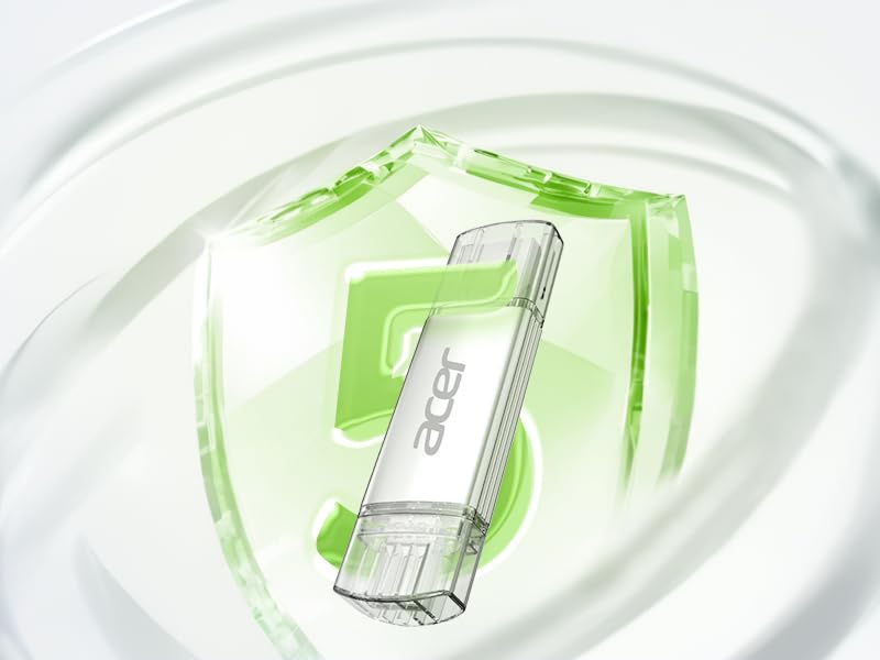 Image of Acer UT300 Dual Port USB Flash Drive USB 3.2 Gen1 | 32 GB | USB-C & USB-A | Up to 150MB /s | Aluminum Alloy