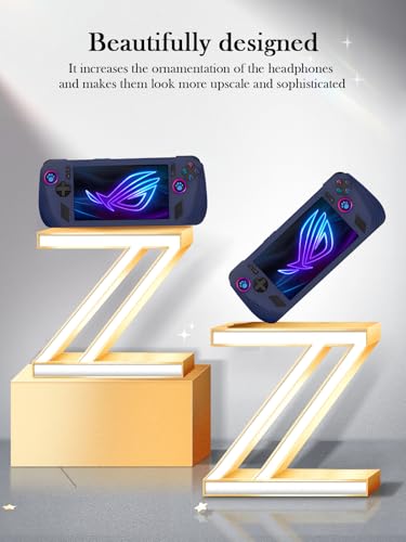 Image of Silicone Case for ASUS ROG Ally X 2024 New Soft Silicone Anti-Fall Shockproof Protective Kids Friendly for Rog Ally X Gaming Console Accessories (Blue)