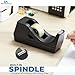 1InTheOffice Tape Dispenser Desk, Desktop Tape Dispenser, Black 2 Pack (Tape Dispenser)