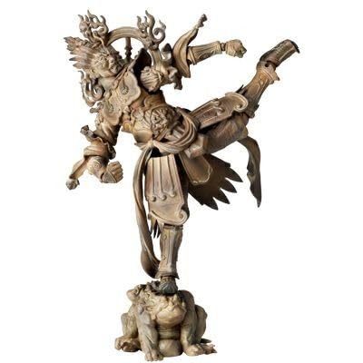 Amazon.co.jp: -仏像フィギュア- リボルテックタケヤ 増長天木彫