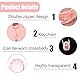 Transparente Figuren Vitrine, Puppenschutzhülle für Plüschpuppen Puppentasche Halter Tragbarer PVC Umhängebeutel Puppenhülle mit Schlüsselanhänger für 15cm/17cm Puppenzubehör (Rosa)