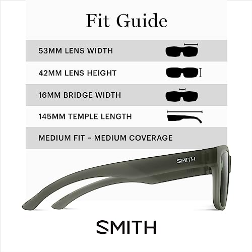 Image of SMITH Lowdown Slim 2 Sunglasses with Polarized Lenses - Performance Sports Active Sunglasses For Men & Women