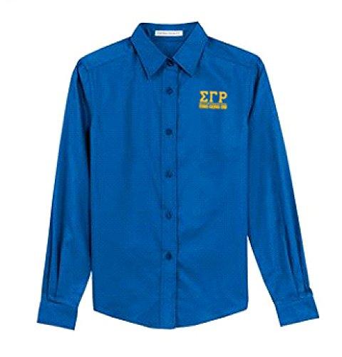 Sigma Gamma Rho Greek Letter Oxford Small Blue