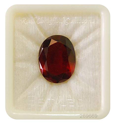 Image of 7.00 Ratti Certified Natural Hessonite Garnet A1+ Quality (Gomed Siloni) Loose Gemstone for Man and Woman