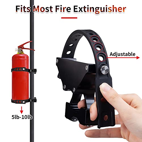Xintre UTV Fire Extinguisher Mount Kit, Roll Bar Quick Release Fire Extinguisher Holder Compatible with Can Am Maverick X3 Polaris RZR Kawasaki Teryx, Universal fits 1.5