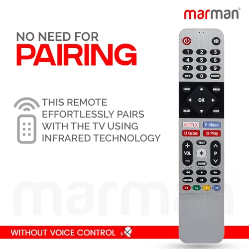 Image of marman Compatible with Kodak Smart Tv Remote Control Model XC9000 TB5000 Series Suitable for Ultra HD 4K LED OLED Tv Non Voice Command with Hotkeys - Match Key By Key with Existing Model Remote