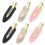 Aribliseza Horquillas, 8 Piezas, 4 Colores, Pinzas de Pelo Planas con Diseño de Cuadros Cereza Rayas Puntos, Clips de Pelo para Estilizar Damas
