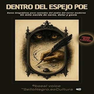 Diseño de la portada del título Dentro del espejo POE