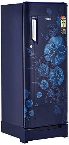 Image of Whirlpool 215L 4 Star Direct Cool Single Door Refrigerator (230 IMFresh Roy 4S, Sapphire Dahlia, Base Stand with Drawer)