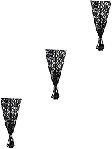 NOLITOY 3 Peças Cortinas Transparentes Persianas De Janela Cortinas Transparentes Cortinas De Valência Haste De Sombreamento Cortina De Janela De Tule Persianas De Triagem De Janela