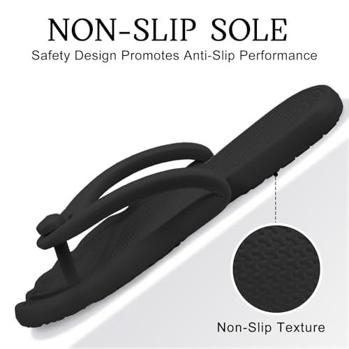 ZOORON Flip Flops for Women Men Shower Shoes Foldable Beach Sandals Travel Slippers for Women Lightweight Non-Slip Quick Drying3