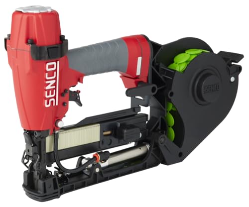 SENCO CS61H1 Pneumatic Cap Stapler | 3/8 Inch Crown | 1-1/2 inch 18 Gauge | Roofing Underlayment Housewrap and Insulation Construction Projects