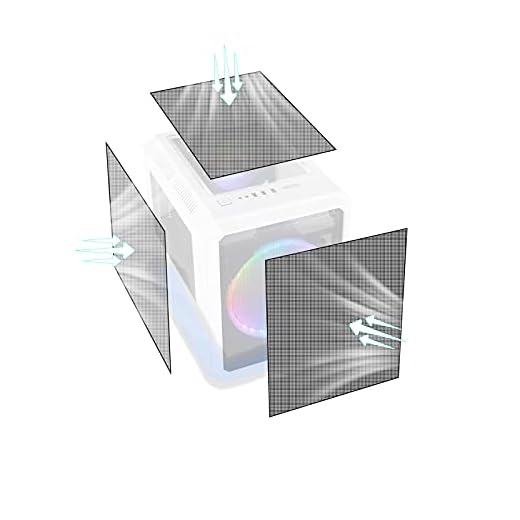 DIY Computer PC Case and Desktop Fans PVC Dustproof Mesh Filter Cover 300x800mm Fan Grill with Magnetic Strip for Computer Chassis Speakers and More 2-Pack Black