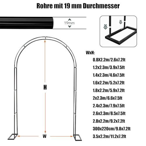 Pergola en fer pour jardin résistant aux intempéries et durable - 3