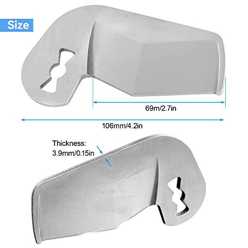 Image of 2Pack 48-44-0405 M12 Replacement Shear Blade Compatible with Milwaukee, PVC Plastic Pipe Replaceable Blade for 2470-20, 2470-21 Shear Tool, Cuts PVC, ABS, CPVC, PEX Tubing Rubber Hose