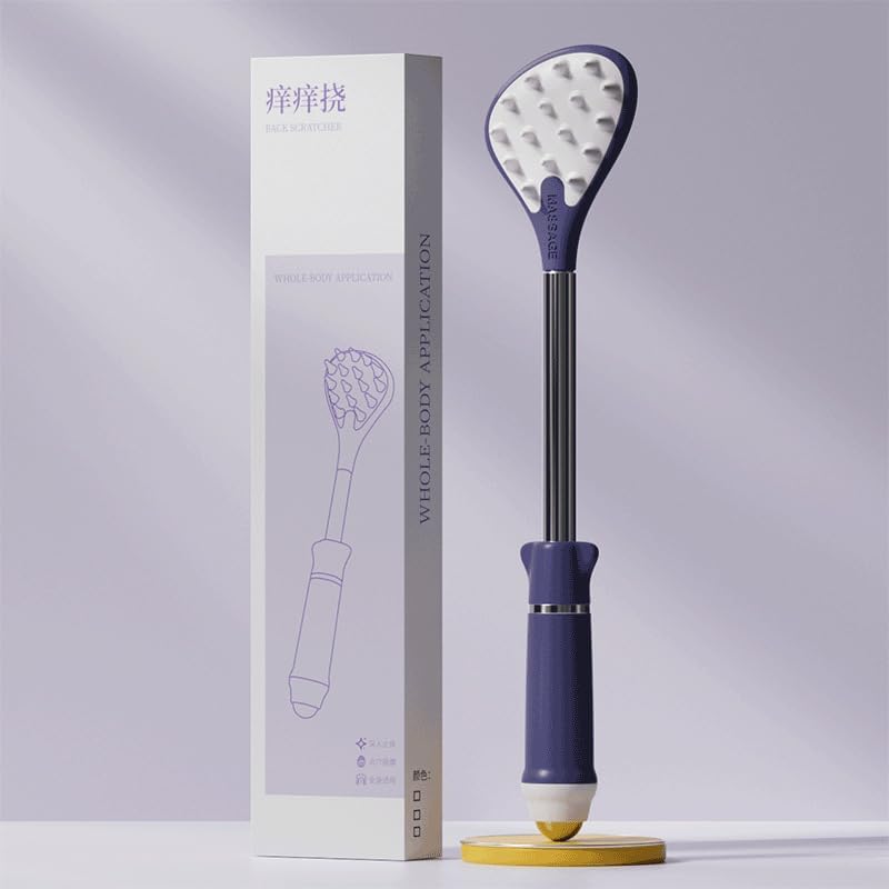 Extendable Telescopic Back Scratcher, Mute Purple