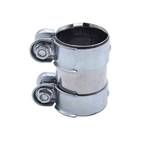 TAKPART Exhaust Clamp Pipe Connector Double Clamp Exhaust Pipe Terminal Ø 55 mm x95 mm 1K0253141M Cover