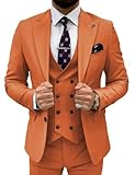 costume homme mariage taille Matériau de qualité supérieure : ce costume de mariage 3 pièces orange rouille pour homme est fabriqué en tissu de haute qualité fabriqué en 79 % polyester, 21 % viscose, facile à nettoyer, et peut vous fournir une expérience de port confortable.