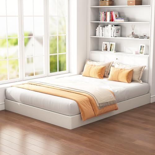 Seiugaga Box Spring Full Size Bed 4 Inch - Heavy Duty Box Spring Mattress Foundation Metal Bed Base with Fabric Cover, Noise Free Easy Assembly Non Slip 3000lbs Max - Thumbnail 5