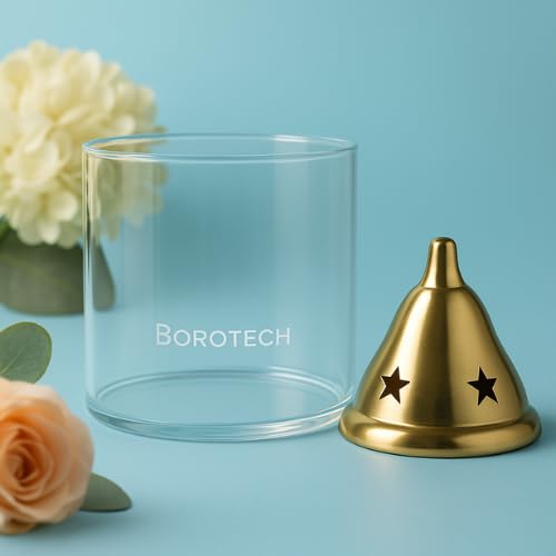 Image of Diya Glass Cover Set of 2, Heat-Resistant Borosilicate Glass,Height 3 inch Width 3 inch, Transparent Dome for Puja & Festive Decor