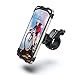 Produktbild Lifelf Fahrrad Handyhalterung, abziehbar Smartphone Halter Anti-Shake mit 360° Drehung für iPhone Samsung Galaxy Huawei bis zu 6,5 Zoll, universal Handyhalter für Fahrrad Scooter Motorrad
