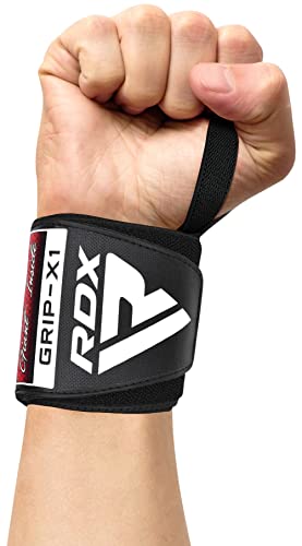 Rdx Weight Lifting Wrist Wraps Support, Ipl Uspa Approved, Elasticated Pro 18” Cotton Straps, Thumb Loop, Powerlifting Bodybuilding Fitness Strength Gym Training Wod Workout, Gymnastics #TOP7