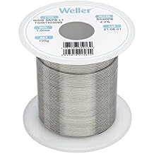 Weller WSW SnPb T0051403099 Solder Wire, Dia 1.0 mm / 0.039 in, Wt 100 g / 3.527 oz, Alloy Sn60Pb40, Flux content 2.2%