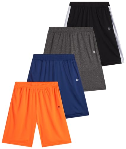 Catálogo de Ropa de Baloncesto para Niño disponible en línea para comprar. 42 RBX - Pantalones cortos de gimnasio para niños, paquete de 4 pantalones cortos de malla activa, baloncesto, entrenamiento, gimnasio, atletismo, ropa deportiva para niños...