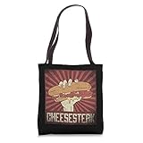 Vintage National Cheesesteak Day Poster Philly Sandwich Tote Bag