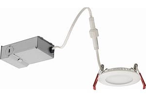 Lithonia Lighting WF3 30K MW M6 3-Inch Dimmable White LED Recessed Downlight, 3000K