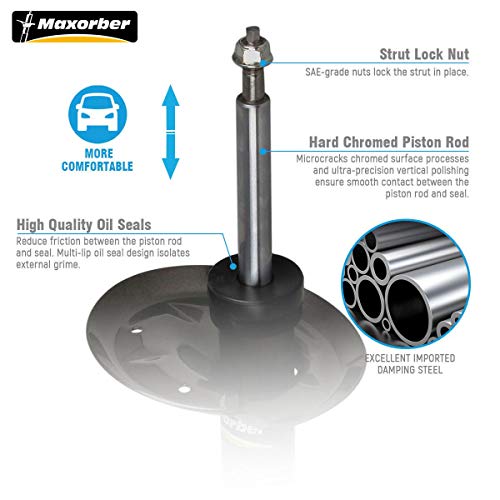 Maxorber Front Left& Front Rear Shocks Set Compatible With 325I 325Is 1992-1995 Replacement For 328I 328Is 1996-1999 Shocks Struts Absorber Kit 334937 334938 #TOP1