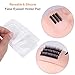 False Eyelashes Extension Practice Exercise Set, TopDirect Flat Mannequin Head Kit Lash Extension Kit for Makeup Training Eyelash Graft for Beginners White