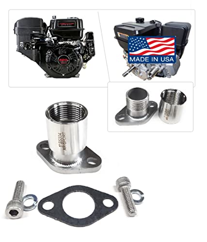 ARSPORT Exhaust Adaptor Male & Female 1" Flange for: Predator 420cc & 301cc, Hond GX 240, 270, 390